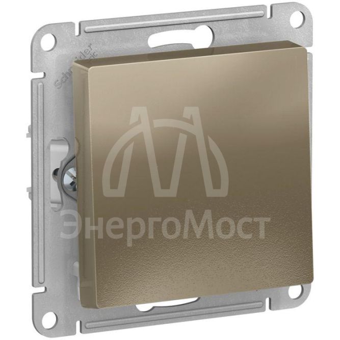 Механизм выключателя 1-кл. СП AtlasDesign 10А IP20 (сх. 1) 10AX шампань SchE ATN000511