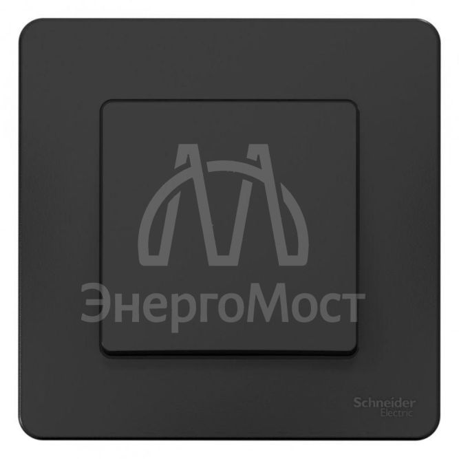 Выключатель 1-кл. СП Blanca 10А IP20 (сх. 1) 250В антрацит SchE BLNVS010106