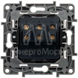 Механизм выключателя 3-кл. СП Etika Plus 10А IP20 250В 10AX винт. зажимы бел. Leg 672213