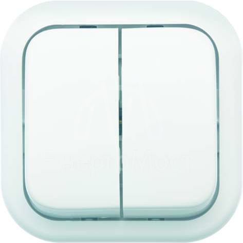 Выключатель 2-кл. ОП Валентина 10А IP20 А56-025 бел. Кунцево 7634