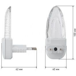 Светильник NN-619-LS-W ночник &amp;quot;Пузырьки&amp;quot; от сети с сенсором бел. ЭРА Б0019103