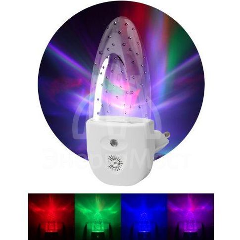 Светильник NN-619-LS-W ночник &amp;quot;Пузырьки&amp;quot; от сети с сенсором бел. ЭРА Б0019103