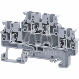 Клемма двухярусная пружинная OptiClip CXDL-2.5-2L-I сер. КЭАЗ 289764