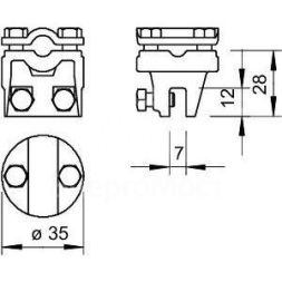Зажим для проволоки фальцевый 269 8-10 OBO 5317010