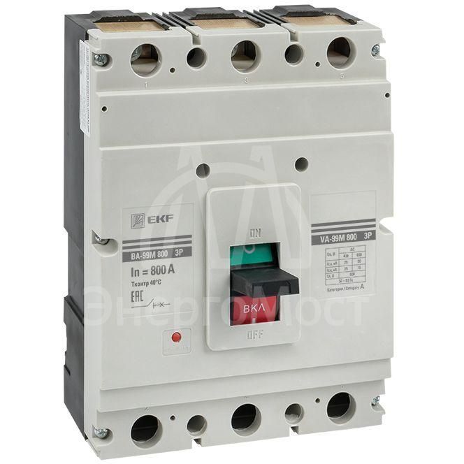 Выключатель автоматический 3п 800/800А 50кА ВА-99М PROxima EKF mccb99-800-800m