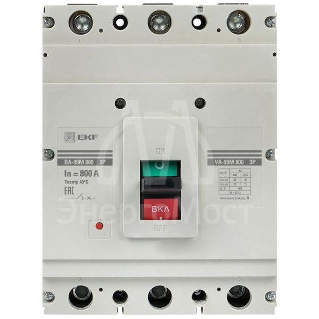 Выключатель автоматический 3п 800/800А 50кА ВА-99М PROxima EKF mccb99-800-800m