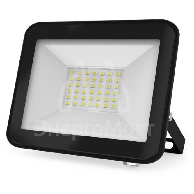 Прожектор светодиодный Elementary 30Вт 2100лм IP65 6500К черн. ПРОМО Gauss 613100330P