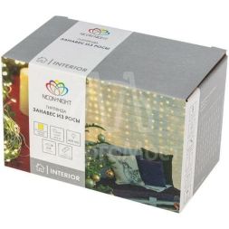 Гирлянда &amp;quot;Светодиодный дождь&amp;quot; из росы 6х3м USB+пульт управления теплый бел. Neon-Night 315-996