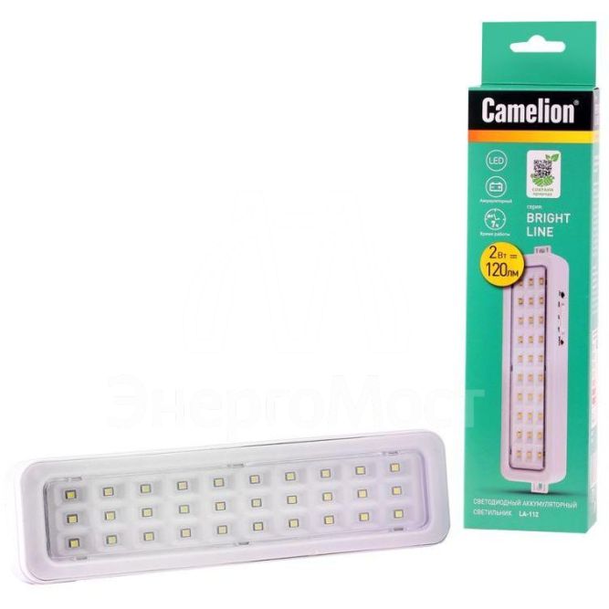 Светильник LA-112 аккум. 30LED Li-ion 220В Camelion 13149