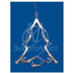 Фигура ULD-H1620-010/STA/3AAA WARM WHITE IP20 XMAS TREE Елочк 3AAA (не в/к) 18х19см подвес 10 LED провод прозр. Uniel UL-00007254