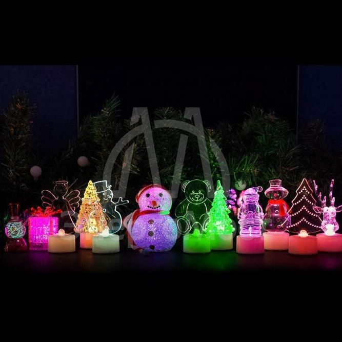 Фигура светодиодная &amp;quot;Санта Клаус&amp;quot; на подставке RGB Neon-Night 501-040