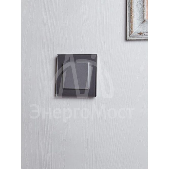 Выключатель 1-кл. СП BRITE ВС10-1-0-БрА 10А алюм. IEK BR-V10-0-10-K47