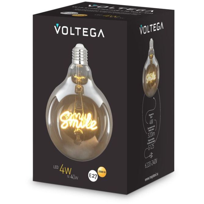 Лампа светодиодная филаментная Loft 271 G125 4Вт 2500К E27 Voltega 8553