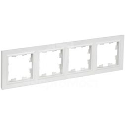 Рамка 4-м BRITE РУ-4-БрАБ арктич. бел. IEK BR-M42-K91
