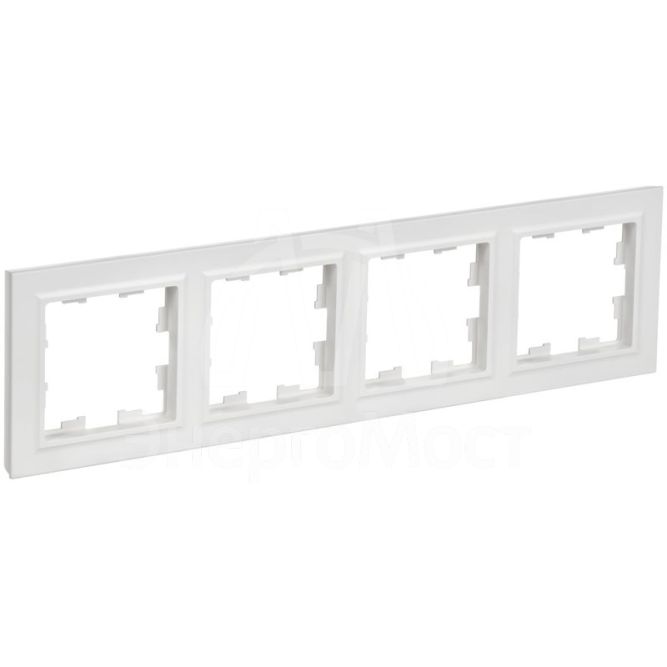 Рамка 4-м BRITE РУ-4-БрАБ арктич. бел. IEK BR-M42-K91