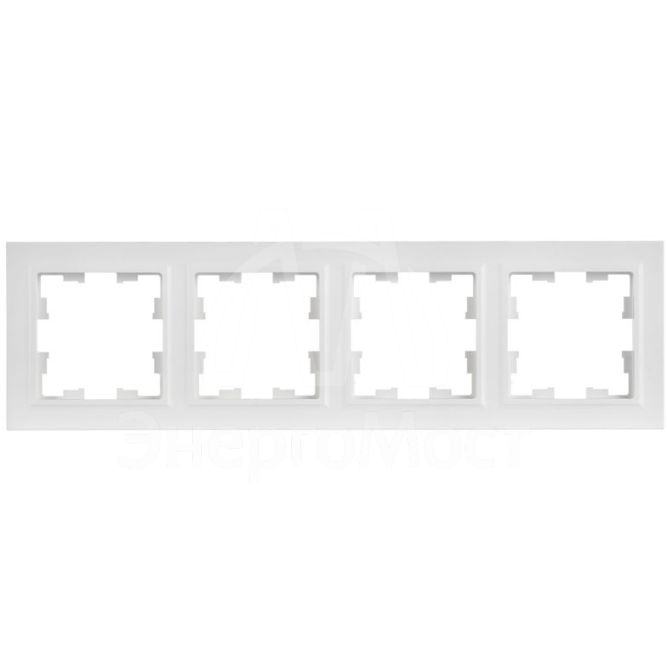 Рамка 4-м BRITE РУ-4-БрАБ арктич. бел. IEK BR-M42-K91