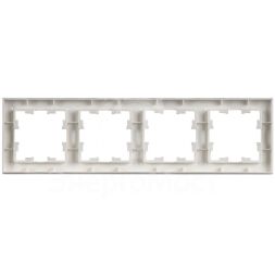 Рамка 4-м BRITE РУ-4-БрАБ арктич. бел. IEK BR-M42-K91