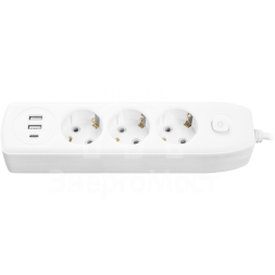 Удлинитель 90 838 OPE-USB-03-180-ESC-3x1 ОНЛАЙТ 90838