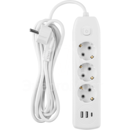 Удлинитель 90 838 OPE-USB-03-180-ESC-3x1 ОНЛАЙТ 90838