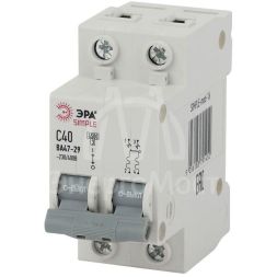 Выключатель автоматический модульный 2п C 25А 4.5кА ВА47-29 SIMPLE-mod-14 ЭРА Б0039231