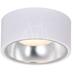 Светильник 4017 накладной потолочный под лампу GX53 бел./хром IEK LT-UPB0-4017-GX53-1-K54