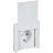 Розетка СП FORTE&amp;PIANO16А IP44 FP219 с заземл. защ. шторки с крышкой безвинт. крепл. бел. IEK FP-R16-16-1-44-K01
