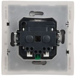 Розетка СП FORTE&amp;PIANO16А IP44 FP219 с заземл. защ. шторки с крышкой безвинт. крепл. бел. IEK FP-R16-16-1-44-K01