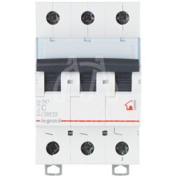 Выключатель автоматический модульный 3п C 40А 6кА TX3 6000 3мод. 400В Leg 404060