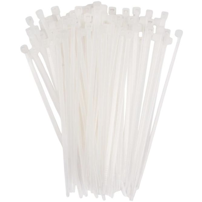 Хомут кабельный PCT 2.5х100-100WH 2.5х100 PA6.6 бел.(уп.100шт) JazzWay 5053526