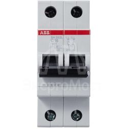 Выключатель автоматический модульный 2п C 16А 4.5кА SH202L C16 ABB 2CDS242001R0164