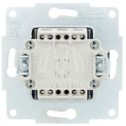 Механизм выключателя промежуточн. 1-кл. СП VESNA черн. бархат LEZARD 742-4288-107