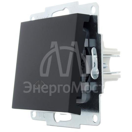 Механизм выключателя промежуточн. 1-кл. СП VESNA черн. бархат LEZARD 742-4288-107