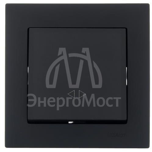 Механизм выключателя промежуточн. 1-кл. СП VESNA черн. бархат LEZARD 742-4288-107