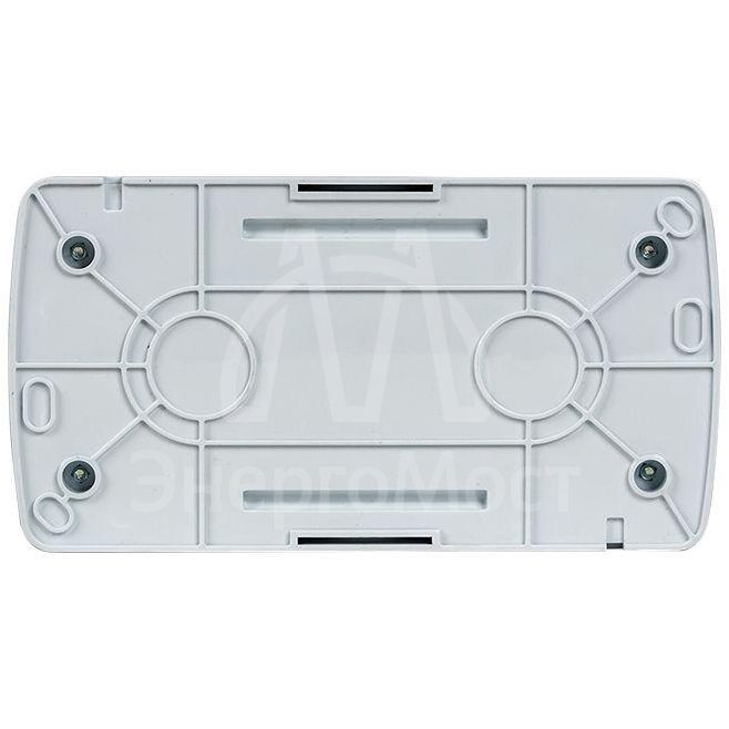 Розетка 2-м ОП Владивосток 16А IP54 с заземл. с прозр. крышкой бел. EKF EQR16-129-30-54-T