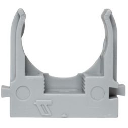 Держатель для труб (клипса) d25мм для монтажн. пистолета сер. (уп.100шт) Plast EKF derjp-z-25