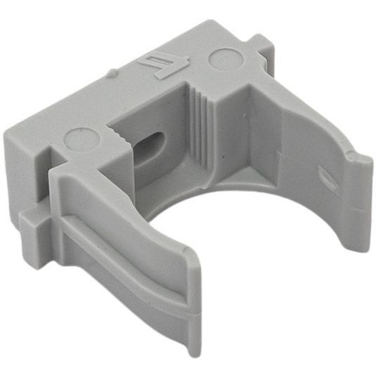 Держатель для труб (клипса) d25мм для монтажн. пистолета сер. (уп.100шт) Plast EKF derjp-z-25