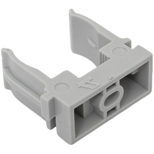 Держатель для труб (клипса) d25мм для монтажн. пистолета сер. (уп.100шт) Plast EKF derjp-z-25