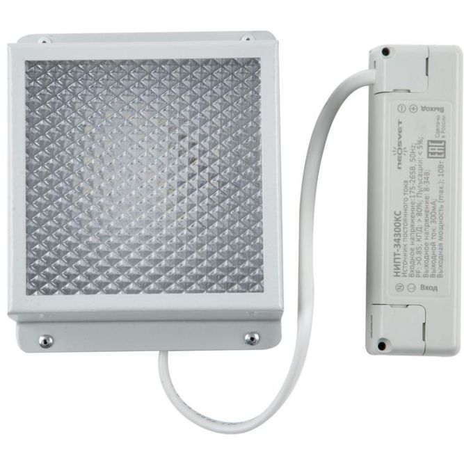 Светильник светодиодный ULP-1010 7W/4000K IP40 GRILYATO WHITE 7Вт 4000К IP40 630лм 100х100х37 потолочный встраив. грильято рассеив. призма с источником питания бел. Uniel UL-00007426
