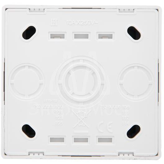 Выключатель 1-клав. LETO с инд. бел. LEZARD 752-0200-111