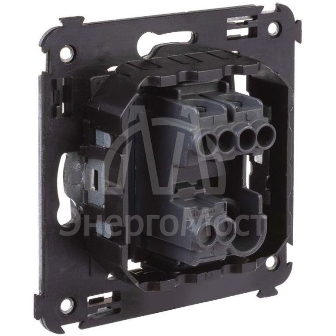 Выключатель 1-кл. СП Avanti &amp;quot;Черный матовый&amp;quot; DKC 4412103