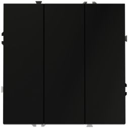 Выключатель 3-кл. СП S70 10А механизм черн. матов. Voltum VLS030108