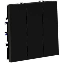 Выключатель 3-кл. СП S70 10А механизм черн. матов. Voltum VLS030108