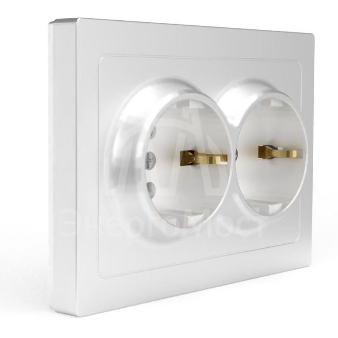 Розетка 2-м СП Pixel 16А IP20 с заземл. защ. шторки в сборе бел. TOKOV ELECTRIC TKE-PX-R2FZSF-C01