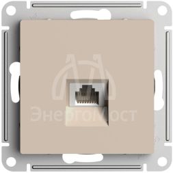 Розетка компьютерная AtlasDesign RJ45 кат. 5Е механизм песочн. SE ATN001283