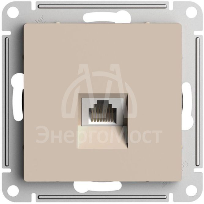 Розетка компьютерная AtlasDesign RJ45 кат. 5Е механизм песочн. SE ATN001283