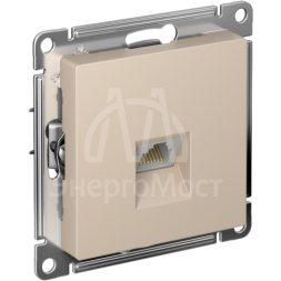 Розетка компьютерная AtlasDesign RJ45 кат. 5Е механизм песочн. SE ATN001283