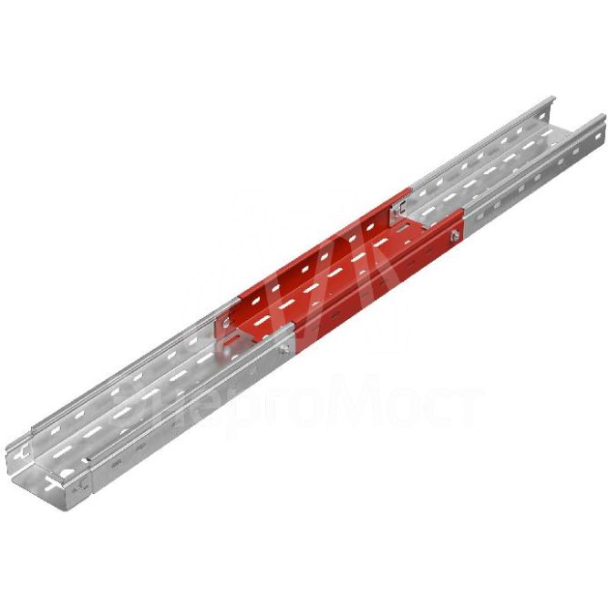 Лоток листовой перфорированный 100х50 L3000 сталь 0.55мм &amp;quot;БЫСТРЫЙ МОНТАЖ ПЛЮС&amp;quot; LPplus50-100-0.55-3000 оцинк. КМ PL0201