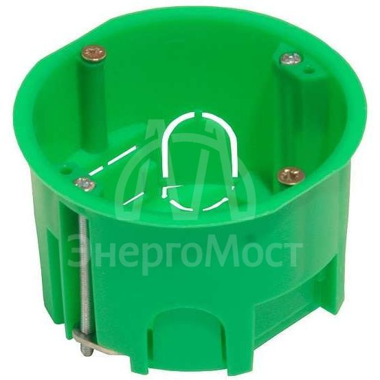 Коробка установочная СП 68х45 для гипсокарт. с метал. лапками HEGEL КУ1202