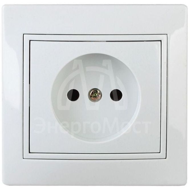Розетка 1-м СП Plano 1-201-01 16А IP20 250В 2P бел. Intro Б0027607