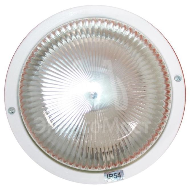 Светильник &amp;quot;Банник&amp;quot; 1301 круг малый НПП 03-60-013 IP54 бел. пласт. Элетех 1005500879